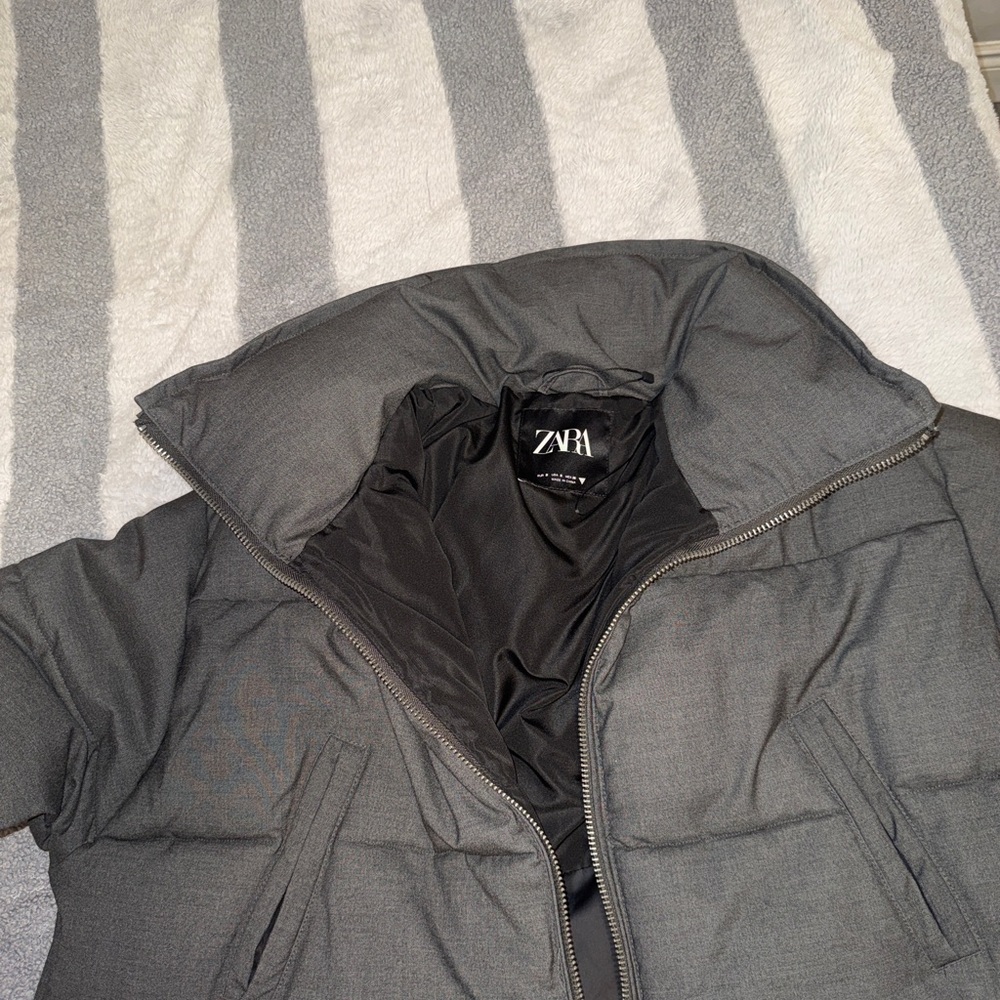 Zara Cropped Puffer Jacket
